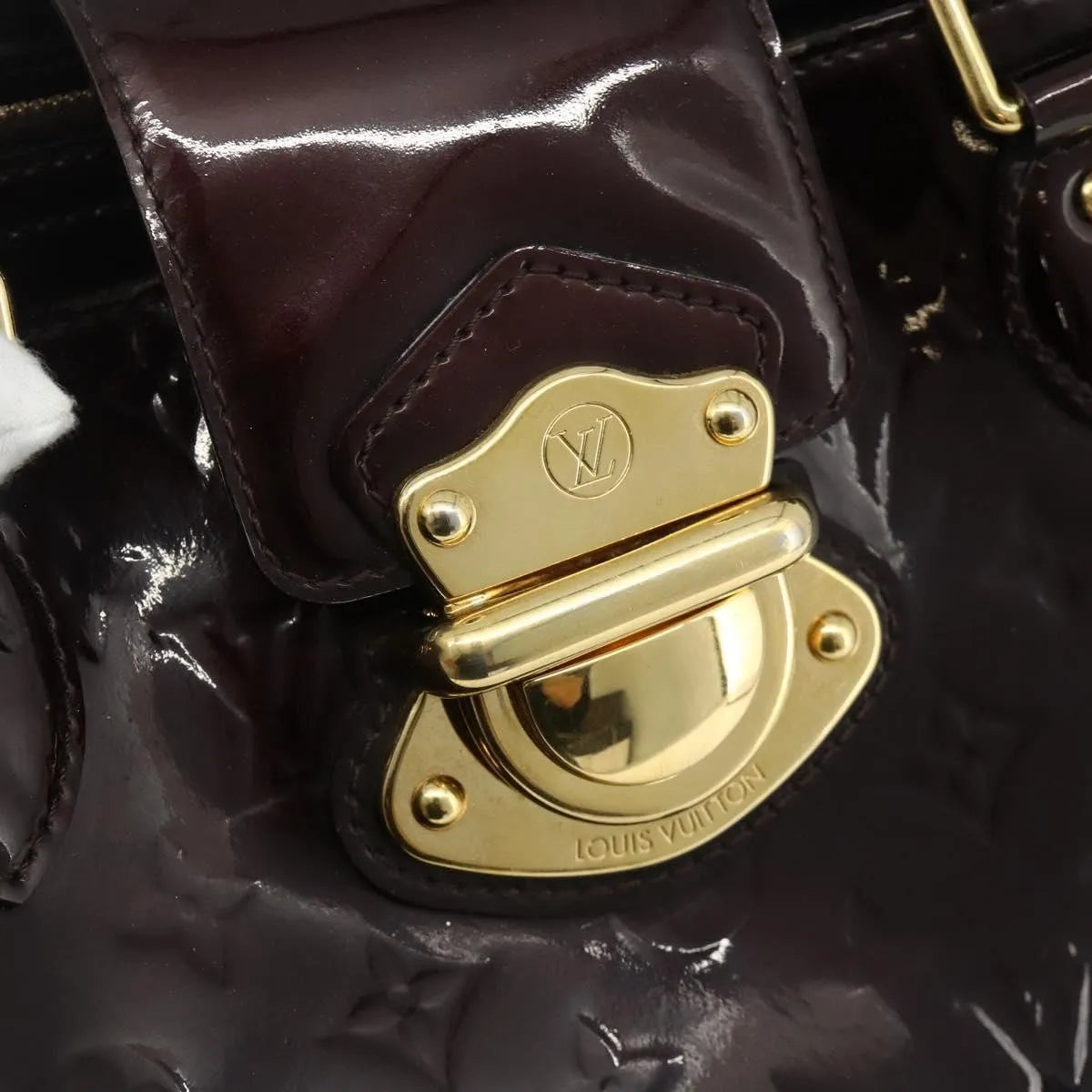 Louis Vuitton Melrose Avenue Monogram Vernis, Burgundy, Patent Leather, Handbag