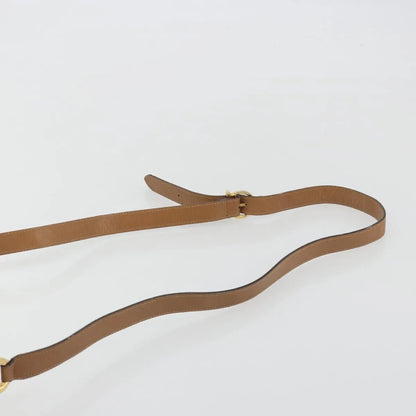 Salvatore Ferragamo Gancini Leather, Brown, Leather, Shoulder Bag