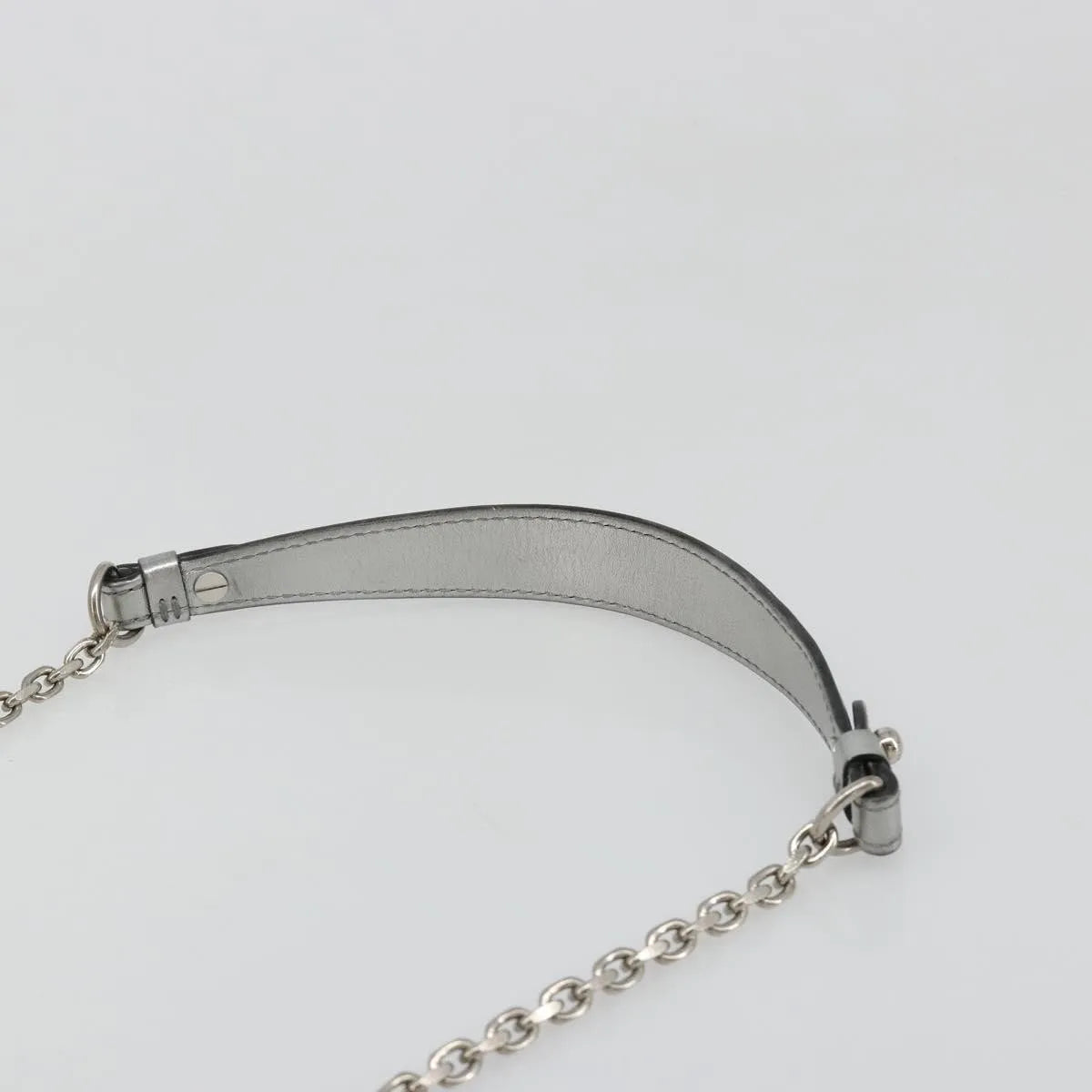 Louis Vuitton Love Note Chain Clutch Leather, Silver, Leather, Shoulder Bag