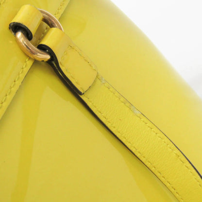 Gucci Bright Bit Convertible Tote Patent leather, Yellow, Patent Leather, Handbag