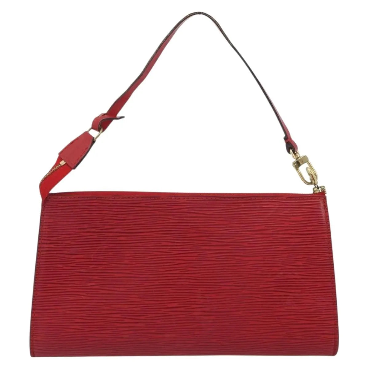 Louis Vuitton Pochette Accessoires Epi, Red, Leather, Clutch