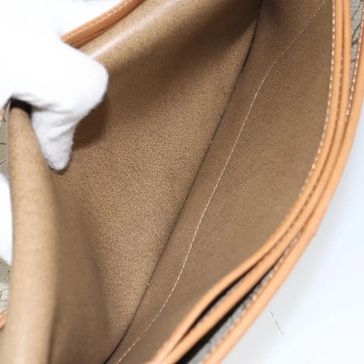 Christian Dior Vintage honeycomb clutch Canvas, Beige, Canvas, Clutch