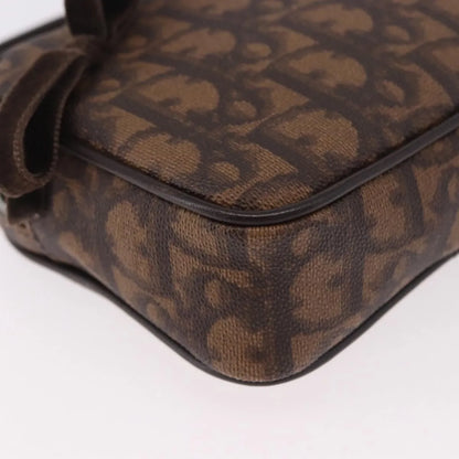 Christian Dior Vintage Trotter Diorissimo Canvas, Brown, Canvas, Clutch