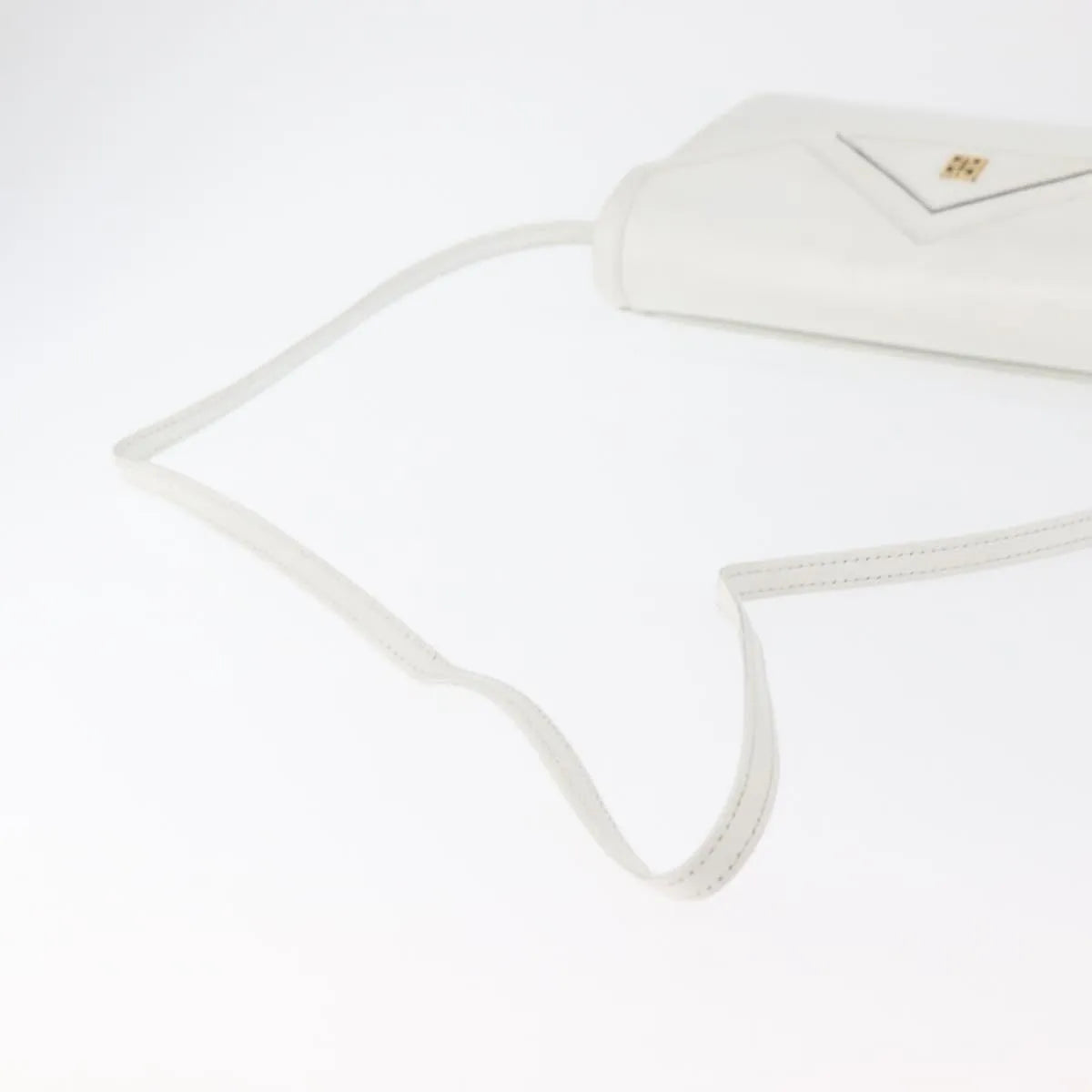 Givenchy Vintage 4G Leather, White_gold, Leather, Shoulder Bag