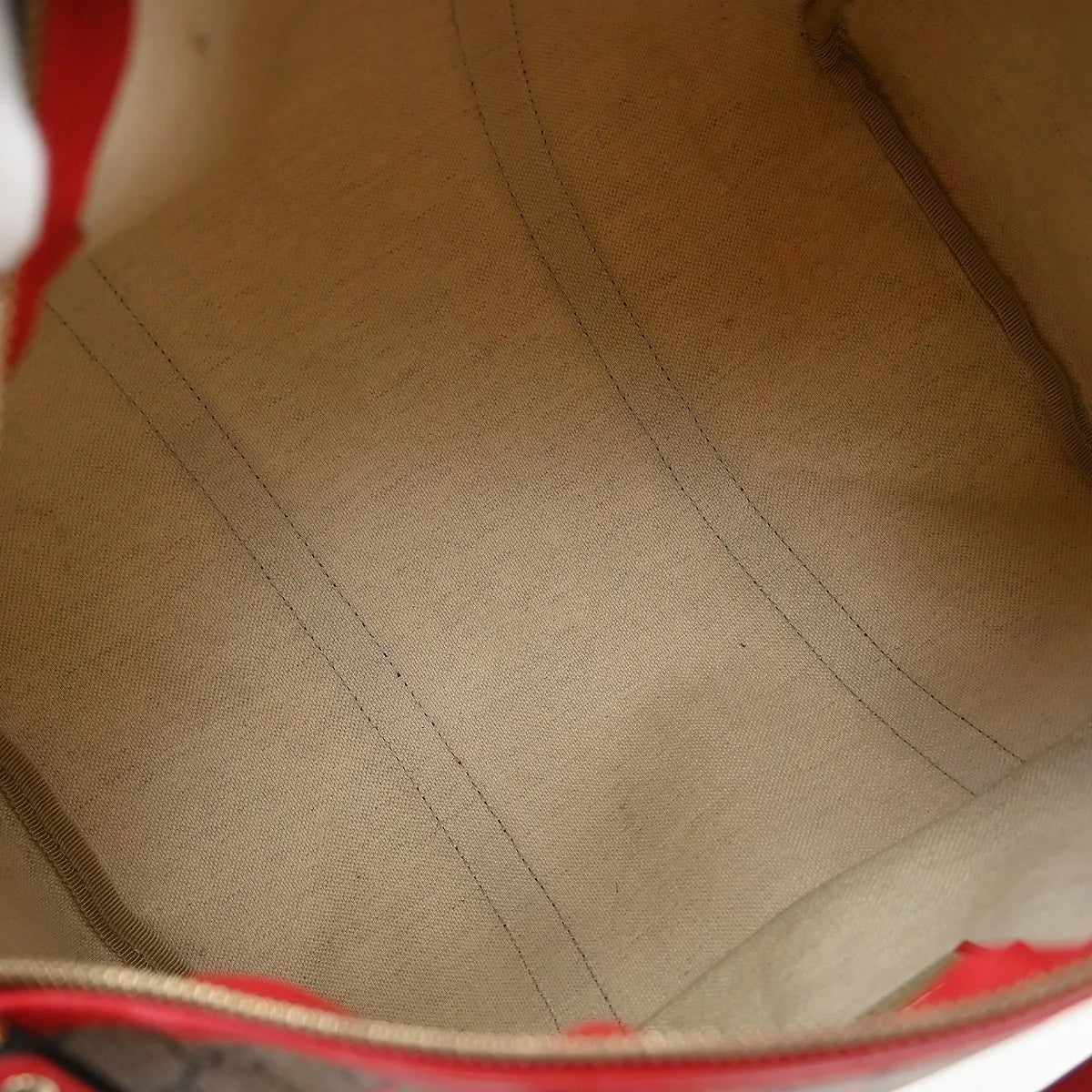 Gucci Vintage Duffle GG Coated Canvas, Beige, Canvas, Handbag