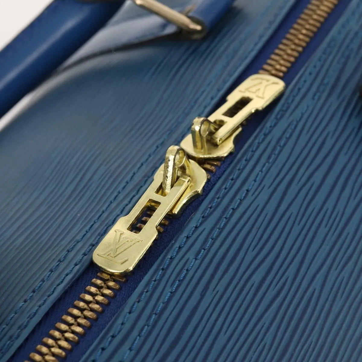 Louis Vuitton Keepall Epi Leather, Blue, Leather, Travel Bag