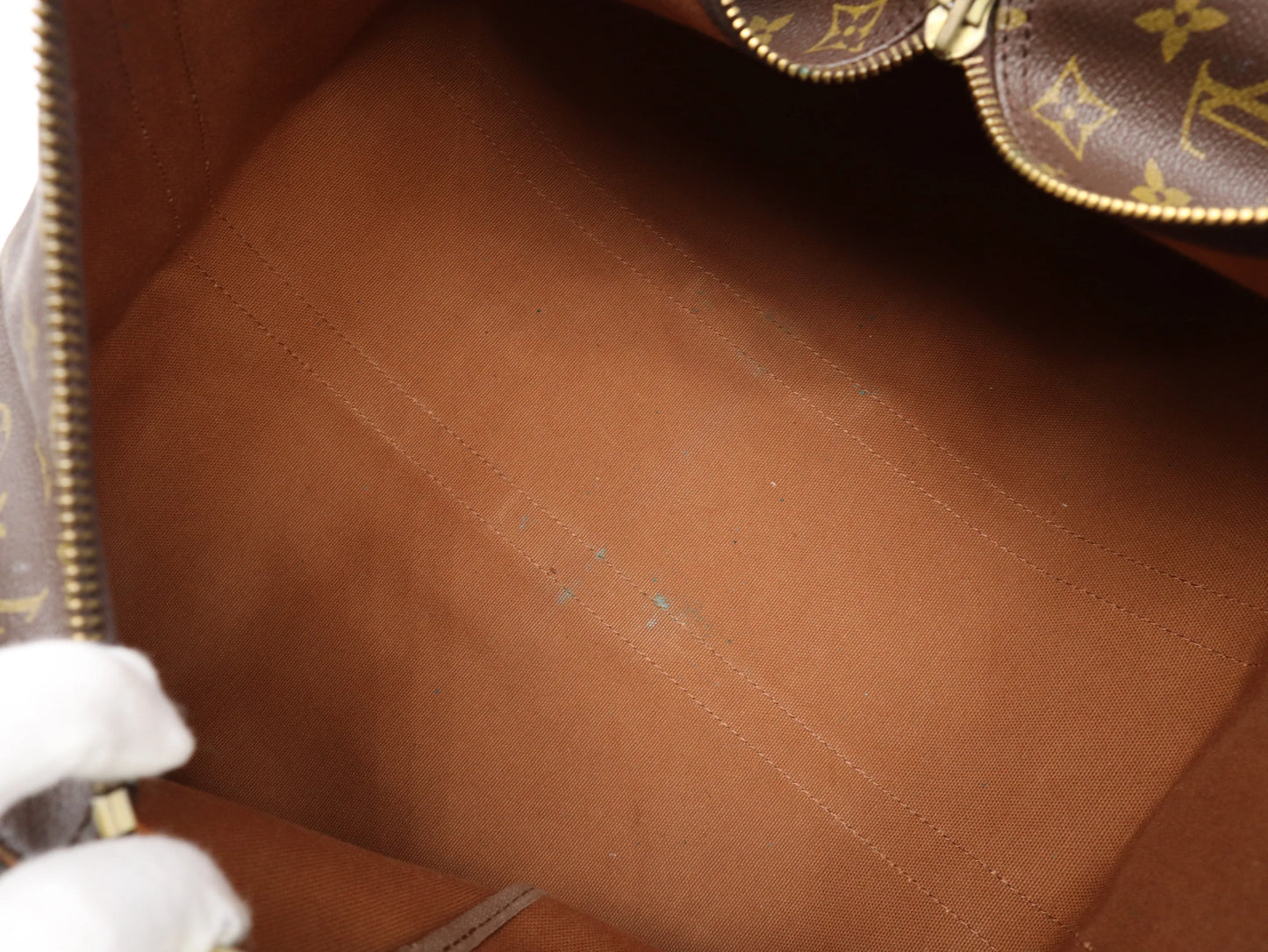 Louis Vuitton Keepall Monogram, Brown, Canvas, Travel Bag