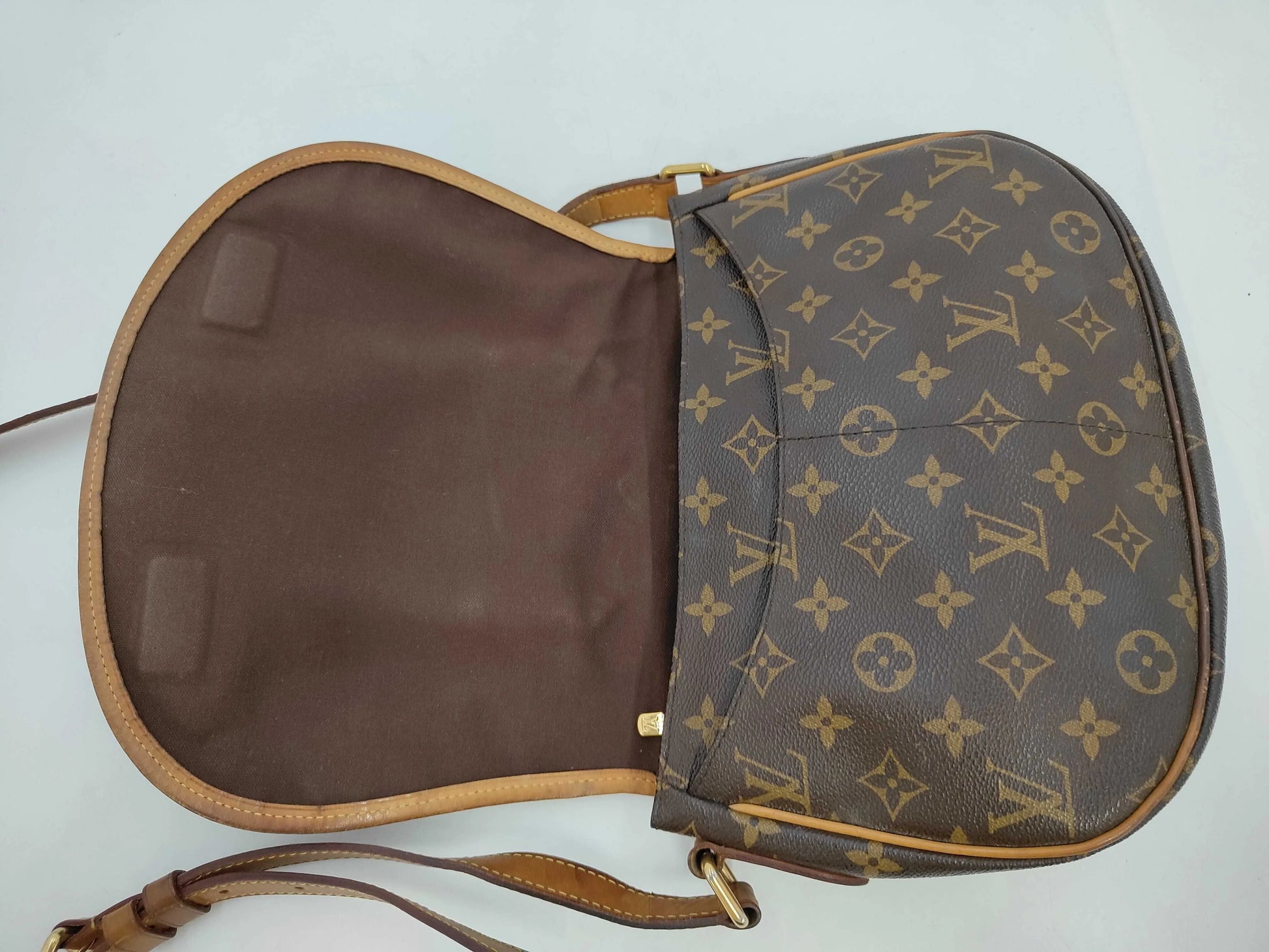 Louis Vuitton Menilmontant Monogram Canvas, Brown, Canvas, Handbag