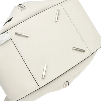 Loewe Hammock Leather, White, Leather, Handbag