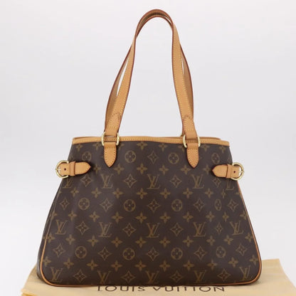 Louis Vuitton Batignolles Monogram Canvas, Brown, Canvas, Shoulder Bag