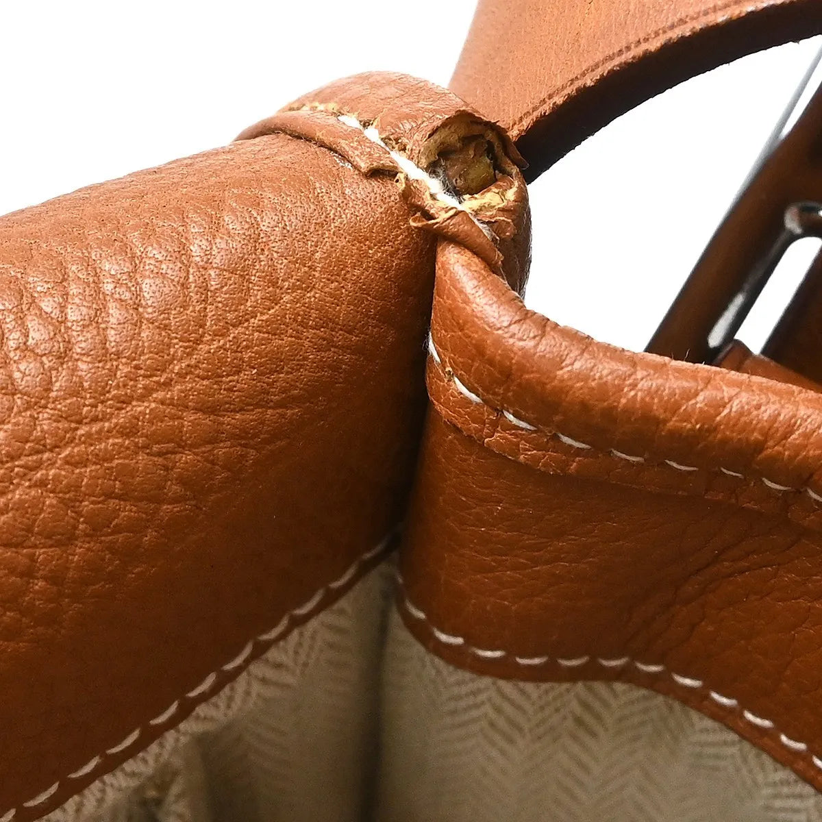 Hermes Barda Messenger Clemence, Brown, Leather, Shoulder Bag
