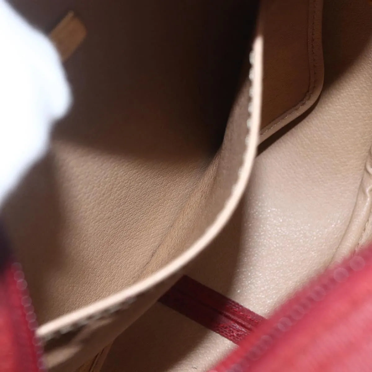 Christian Dior Vintage Trotter Canvas, Red, Canvas, Shoulder Bag