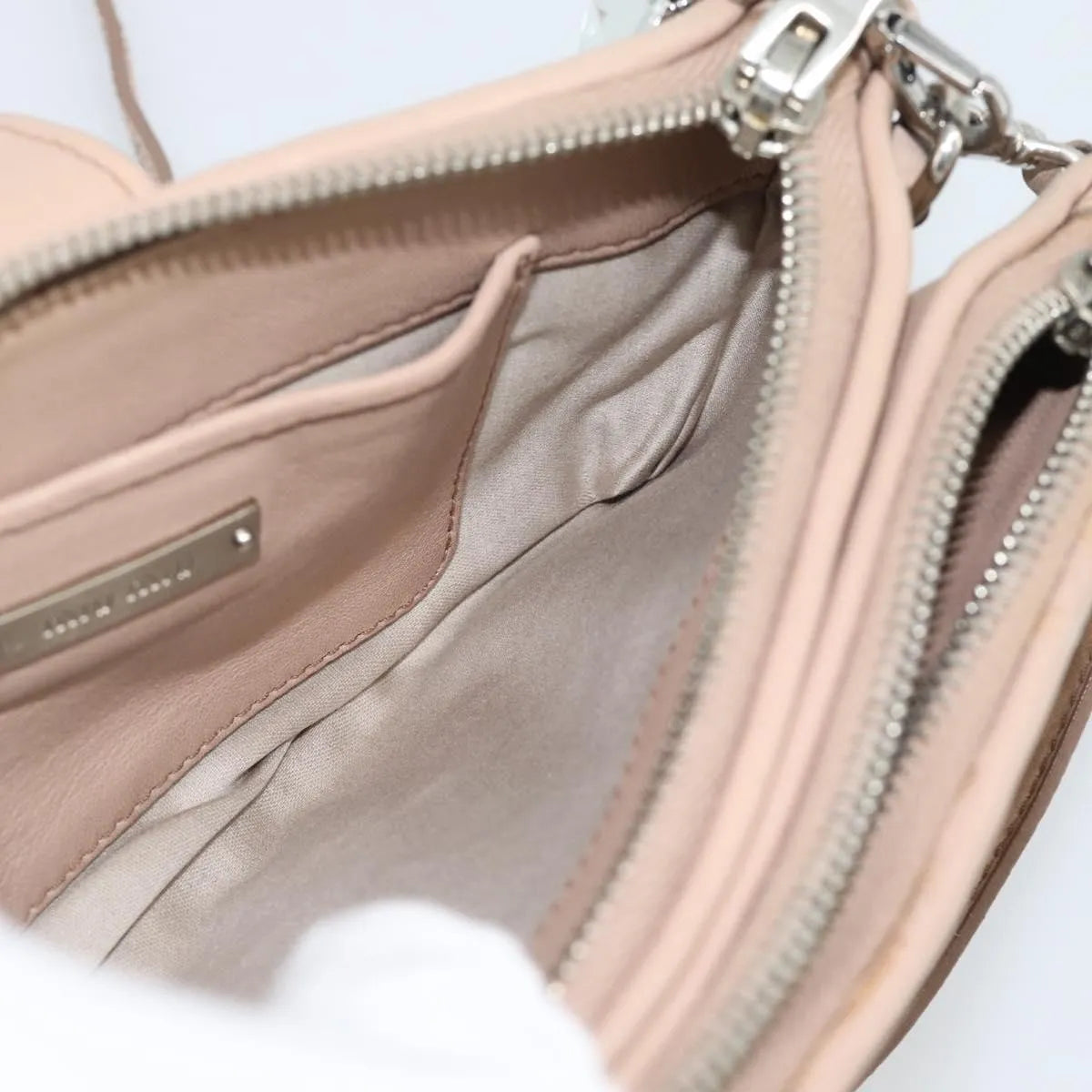 Miu Miu Crystal Convertible Chain Matelasse Leather, Pink, Leather, Shoulder Bag