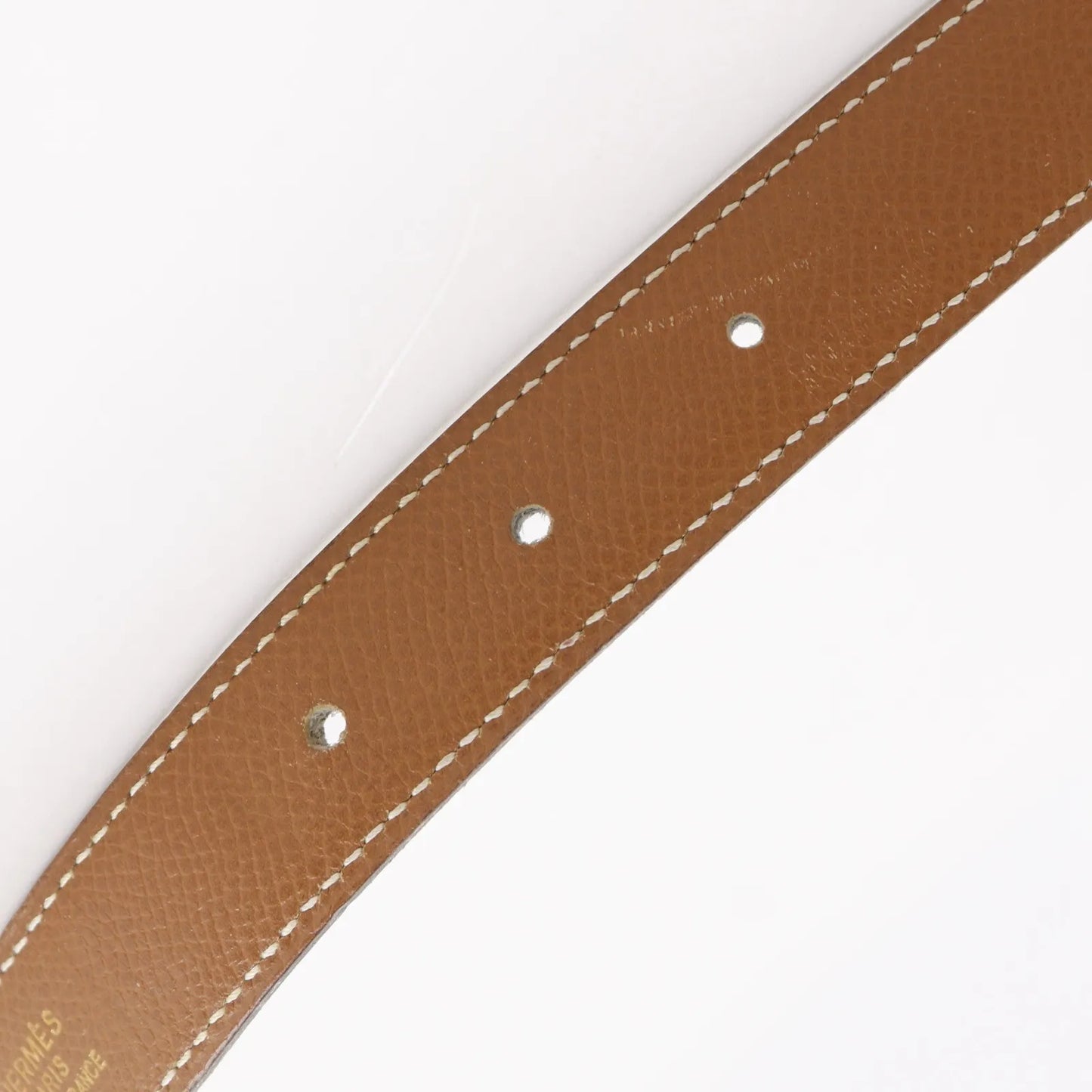 Hermes Constance Reversible Belt Leather, Brown, Leather, Belt