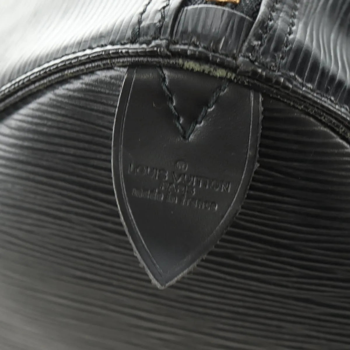 Louis Vuitton Keepall Epi Leather, Black, Leather, Travel Bag