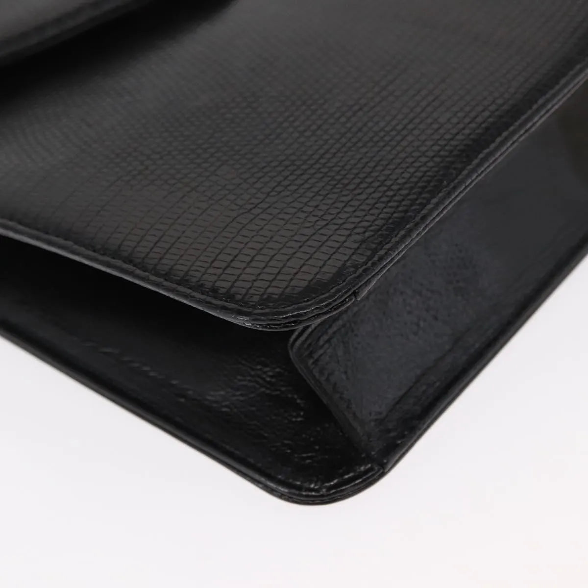 Saint Laurent Vintage Leather, Black, Leather, Shoulder Bag