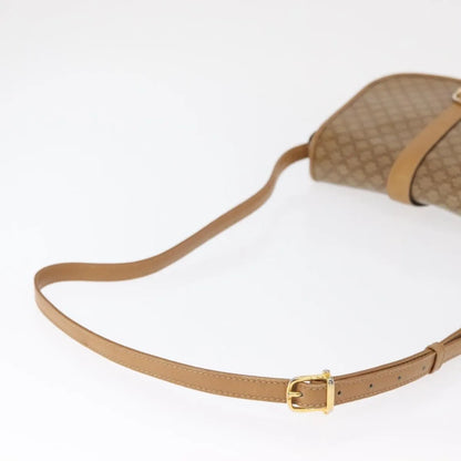 Celine Vintage Macadam Canvas, Beige, Canvas, Shoulder Bag