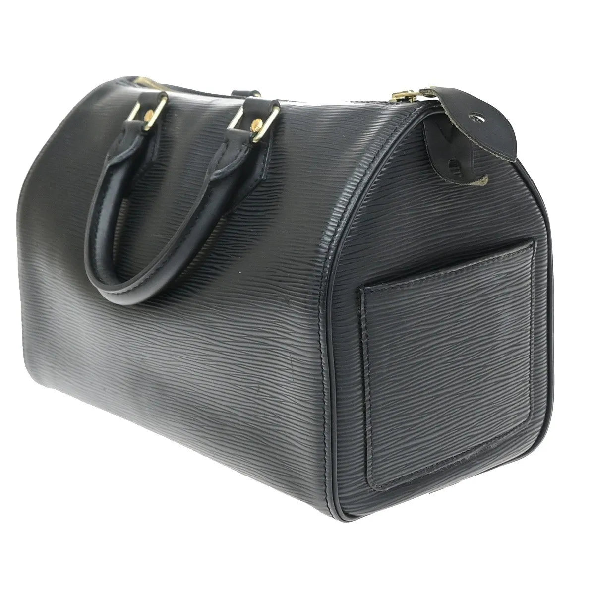 Louis Vuitton Speedy Epi Leather, Black, Leather, Handbag