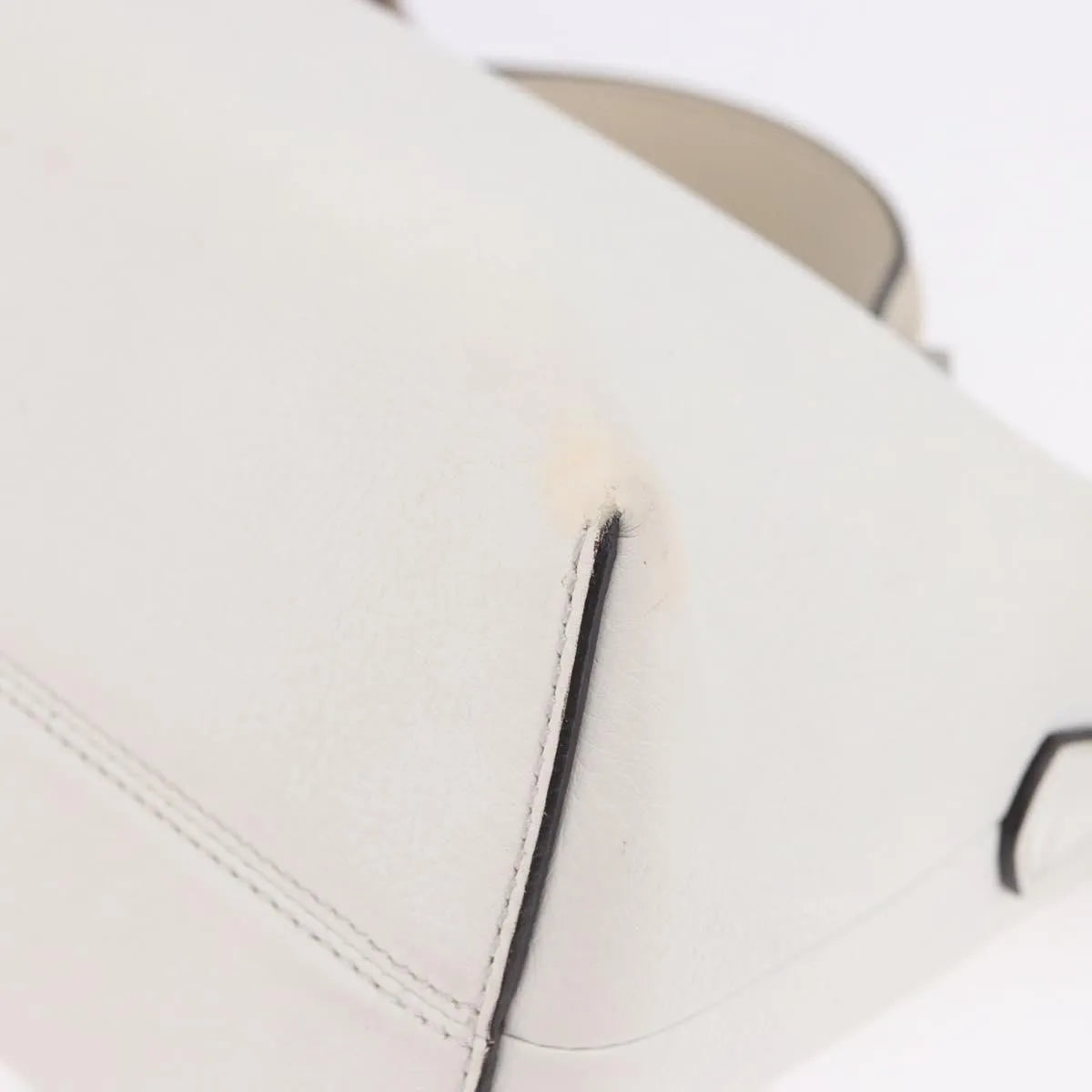 Fendi By The Way Satchel M, White, Leather, Crossbody Bag