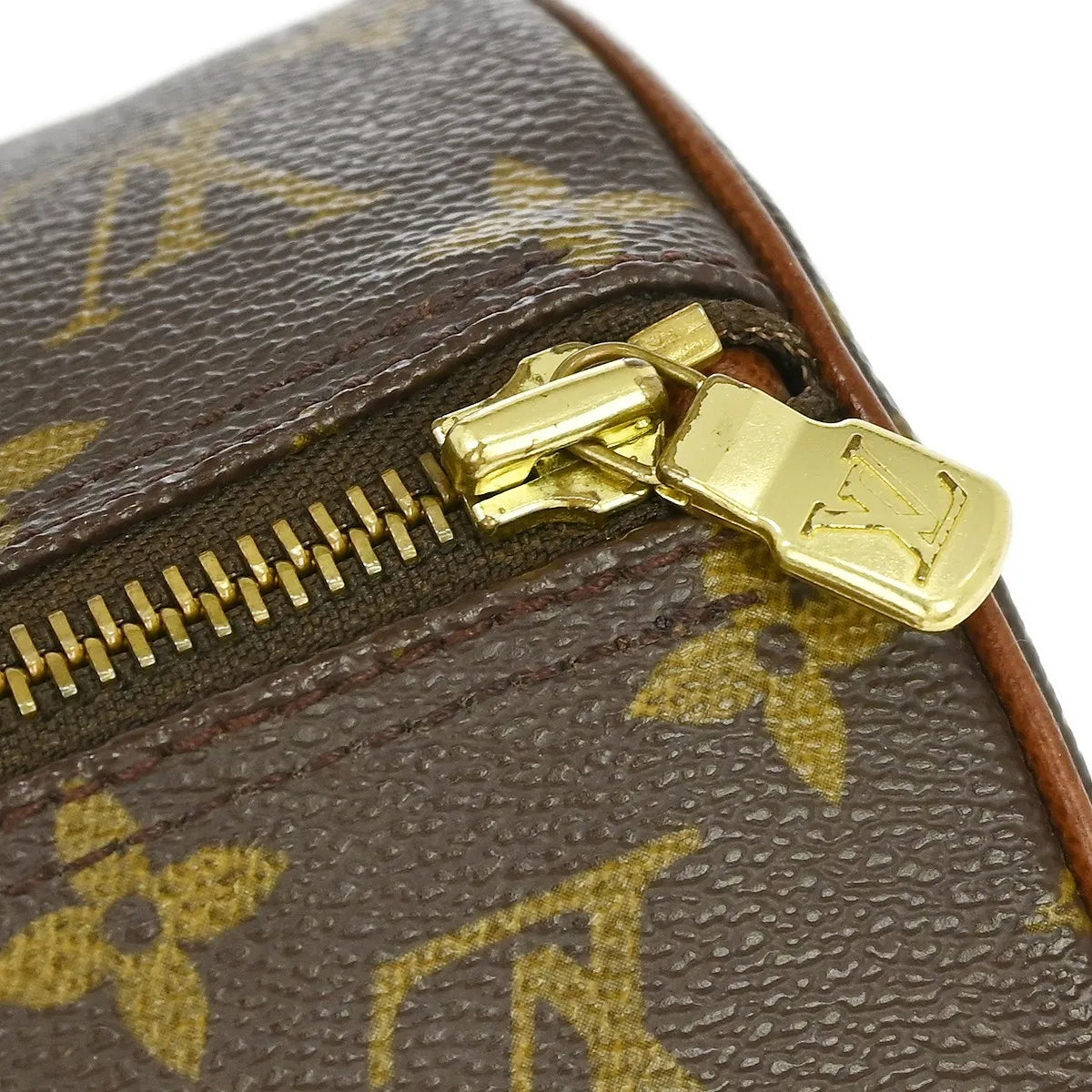 Louis Vuitton Papillon Monogram, Brown, Canvas, Handbag