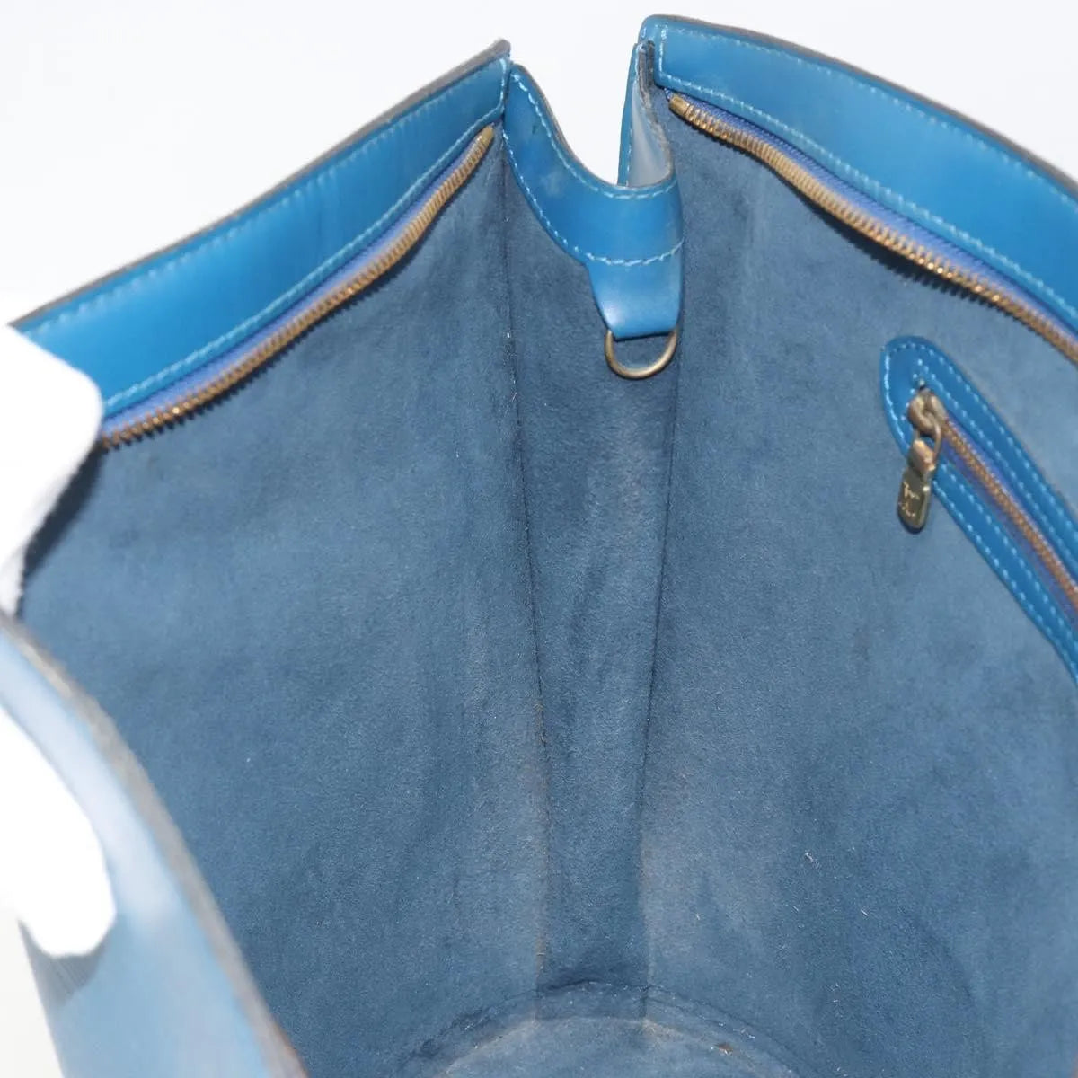 Louis Vuitton Saint Jacques Epi, Blue, Leather, Shoulder Bag