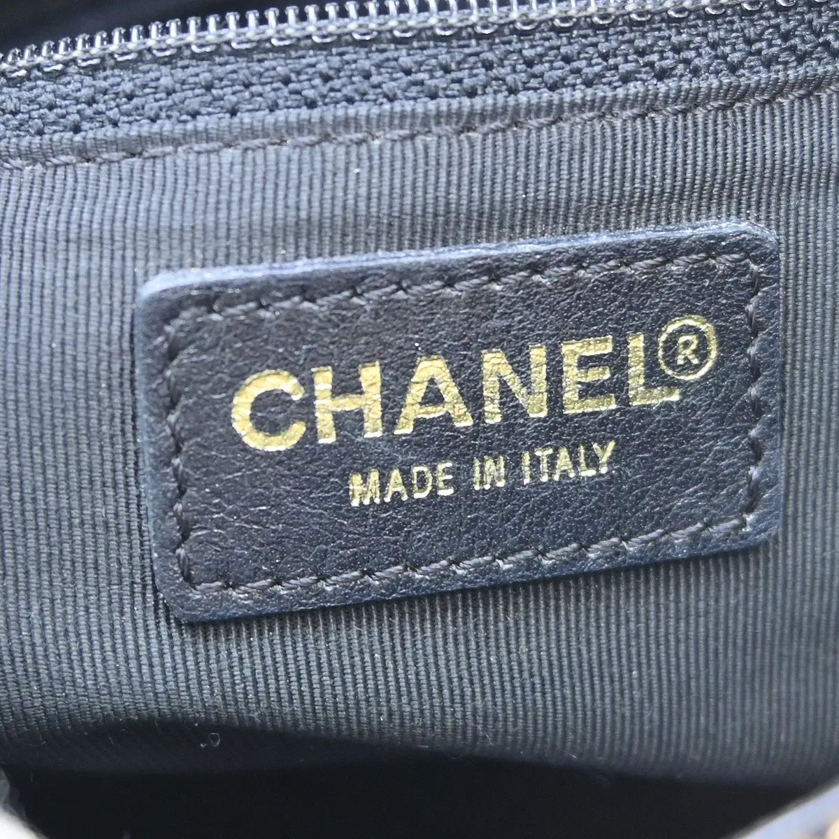 Chanel Chocolate Bar CC Tote Quilted Leather, Black, Leather, Tote Bag