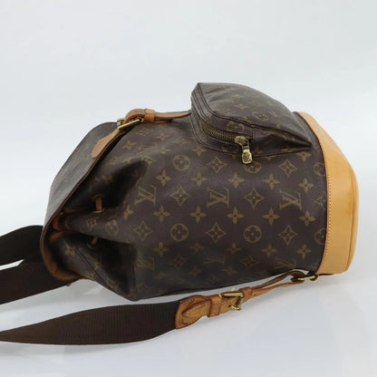 Louis Vuitton Vintage Montsouris Monogram Canvas, Brown, Canvas, Backpack