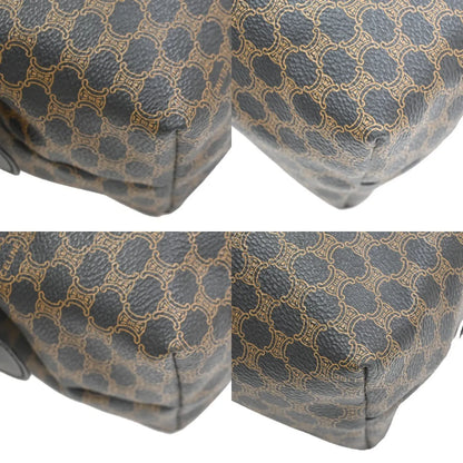 Celine Vintage Toiletry Macadam Coated Canvas, Brown, Canvas, Clutch