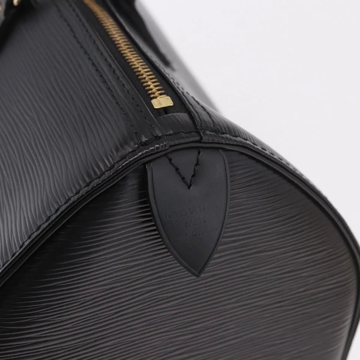 Louis Vuitton Speedy Epi Leather, Black, Leather, Handbag