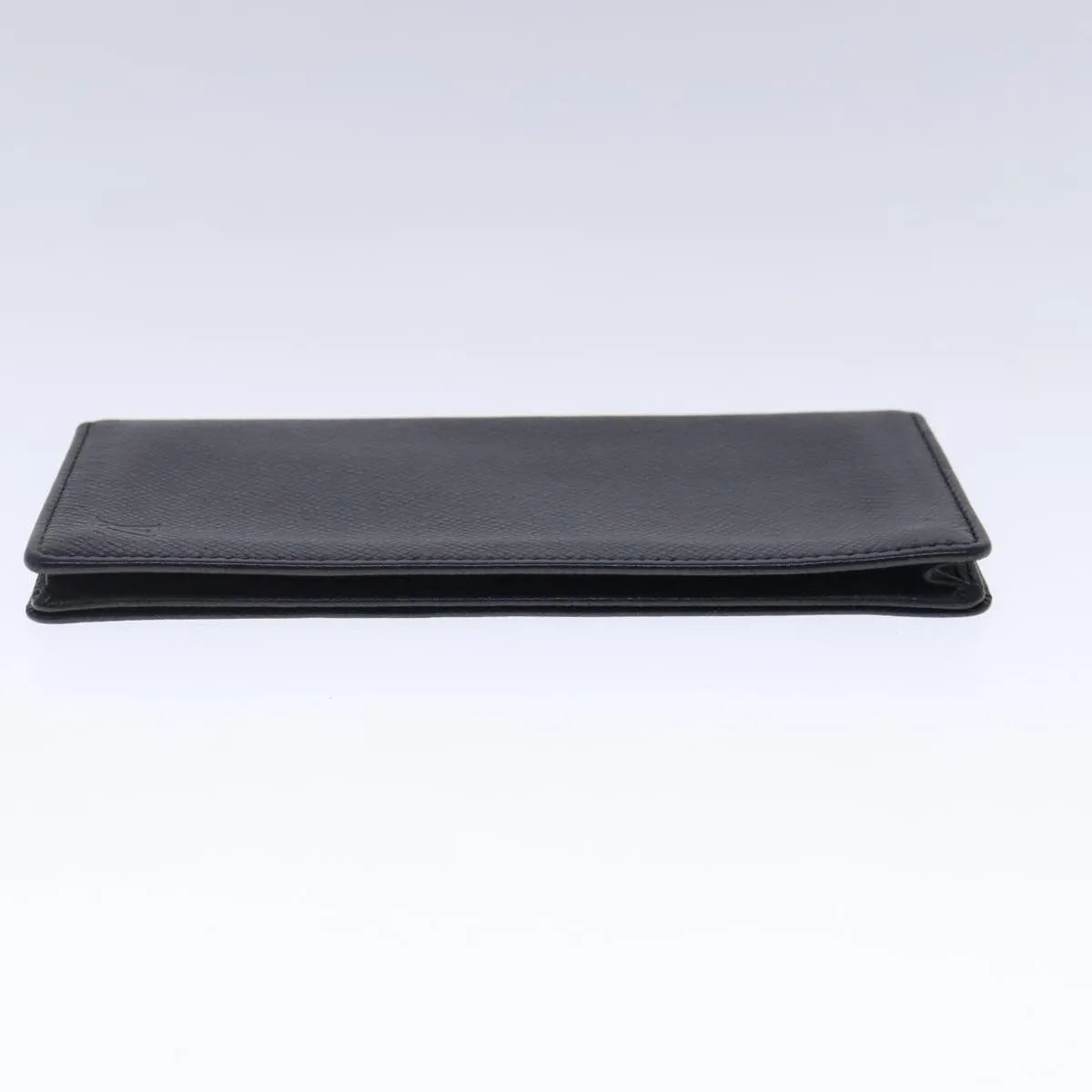 Louis Vuitton Porte Cartes Taiga Leather, Gray, Leather, Wallet