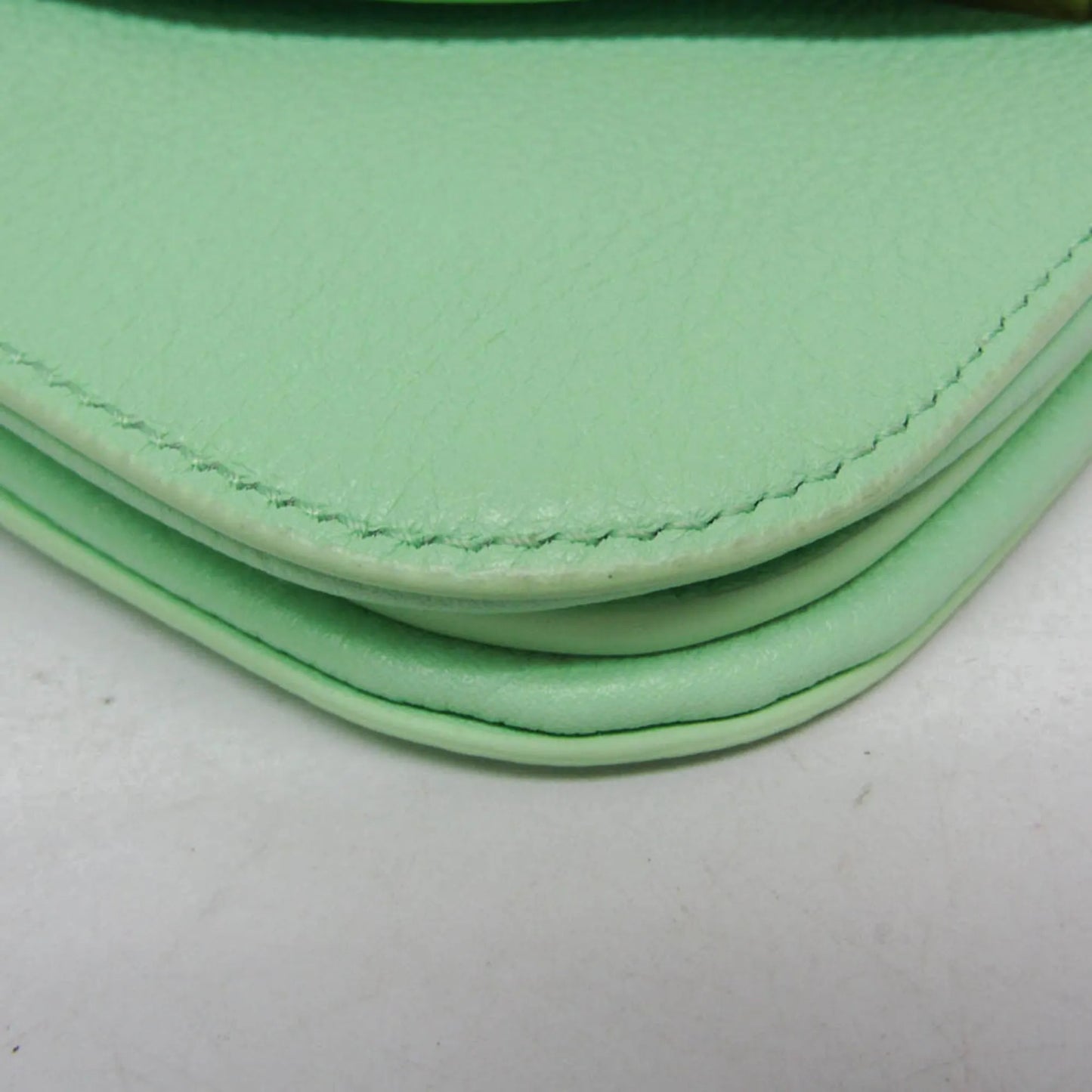 Bottega Veneta Mount Leather, Green, Leather, Shoulder Bag