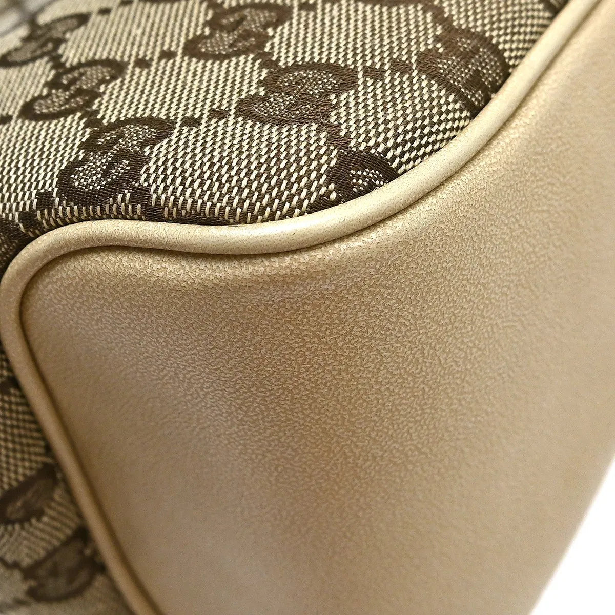 Gucci Miss GG Tote GG Canvas with Leather, Beige, Canvas, Handbag