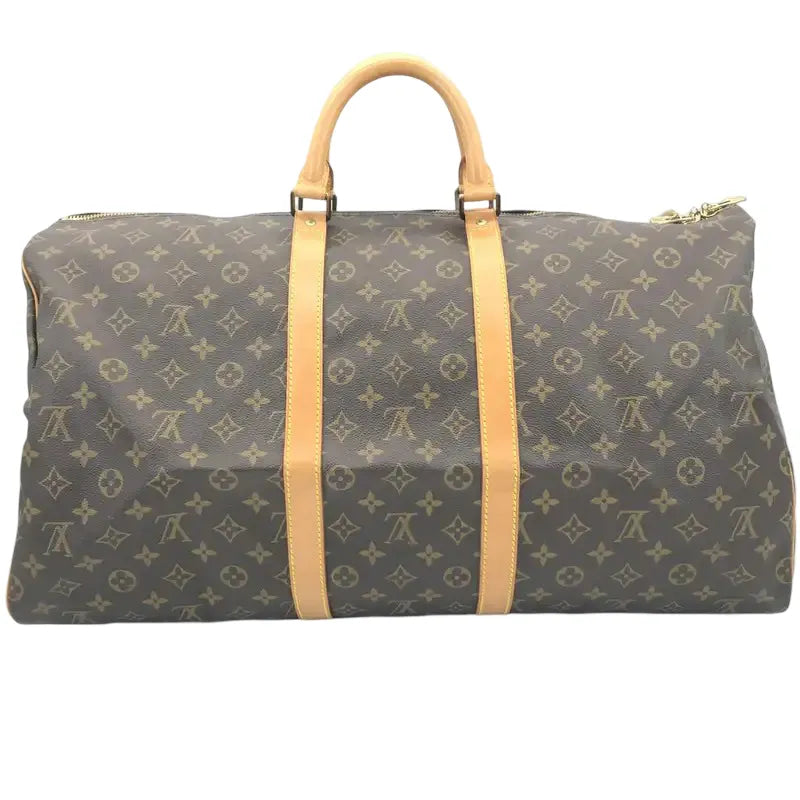 Louis Vuitton Keepall Monogram Canvas, Brown, Canvas, Travel Bag