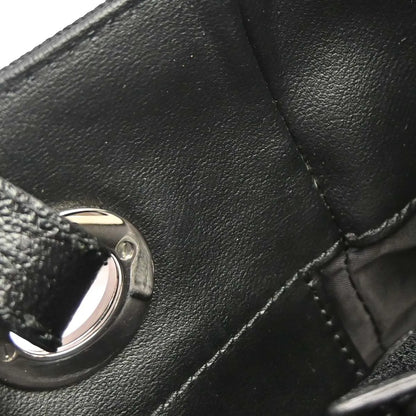 Chanel Biarritz Tote Quilted Coated Canvas, Black, Canvas, Tote Bag
