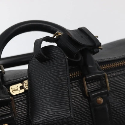Louis Vuitton Keepall Epi Leather, Black, Leather, Travel Bag