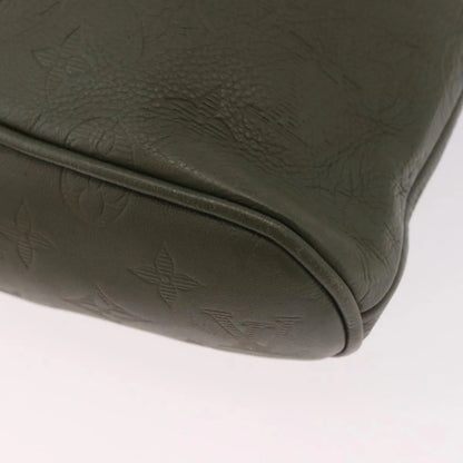 Louis Vuitton Chalk Sling Monogram Shadow Leather, Green, Canvas, Shoulder Bag