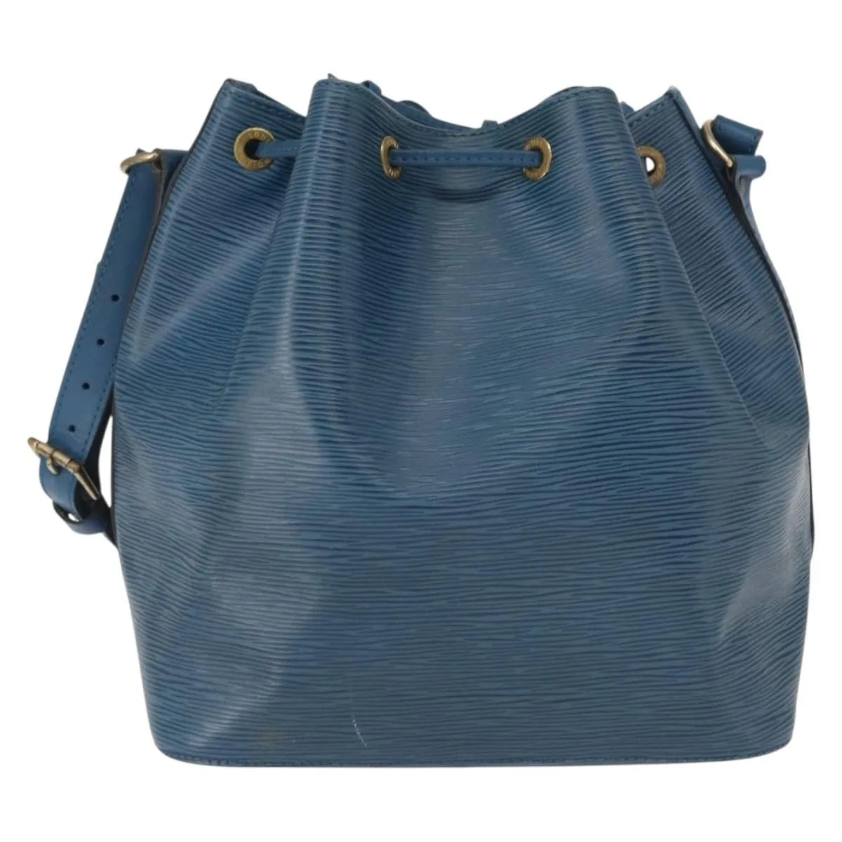 Louis Vuitton Petit Noe Epi Leather, Blue, Leather, Shoulder Bag