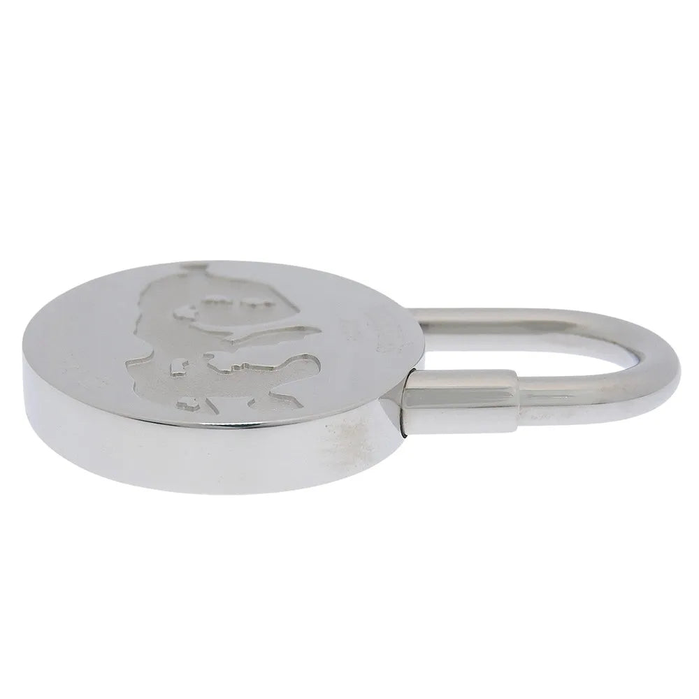 Hermes Annee Mediterranee Cadena Lock Charm Metal, Silver, Metal, Charm