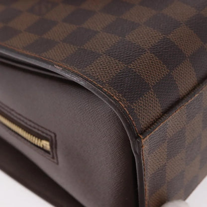 Louis Vuitton Triana Damier, Brown, Canvas, Handbag