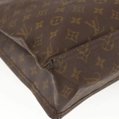 Louis Vuitton Sac Plat Monogram, Brown, Canvas, Tote Bag