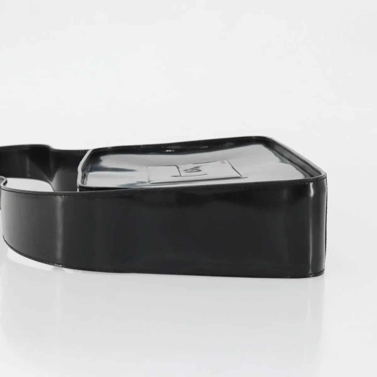 Gucci Vintage G logo Leather, Black, Patent Leather, Shoulder Bag