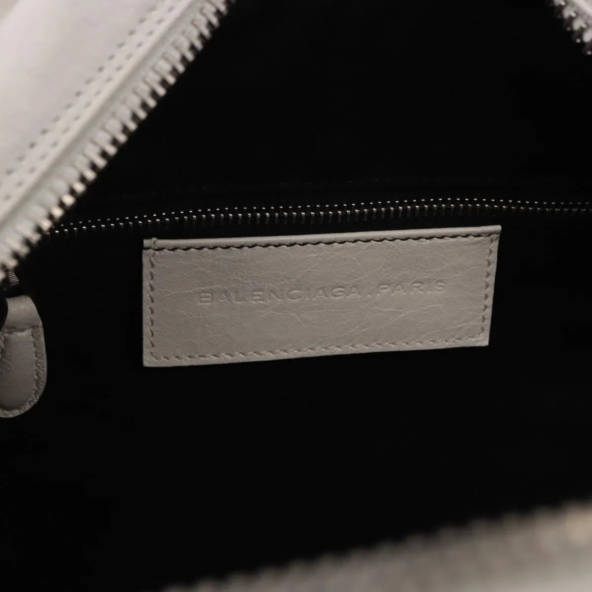 Balenciaga Matelasse Leather, White, Leather, Handbag