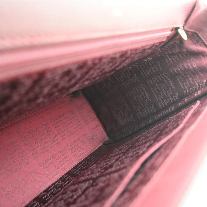 Cartier Must De Cartier Leather, Burgundy, Leather, Handbag
