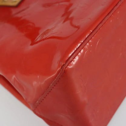 Louis Vuitton Reade Monogram Vernis, Red, Patent Leather, Handbag