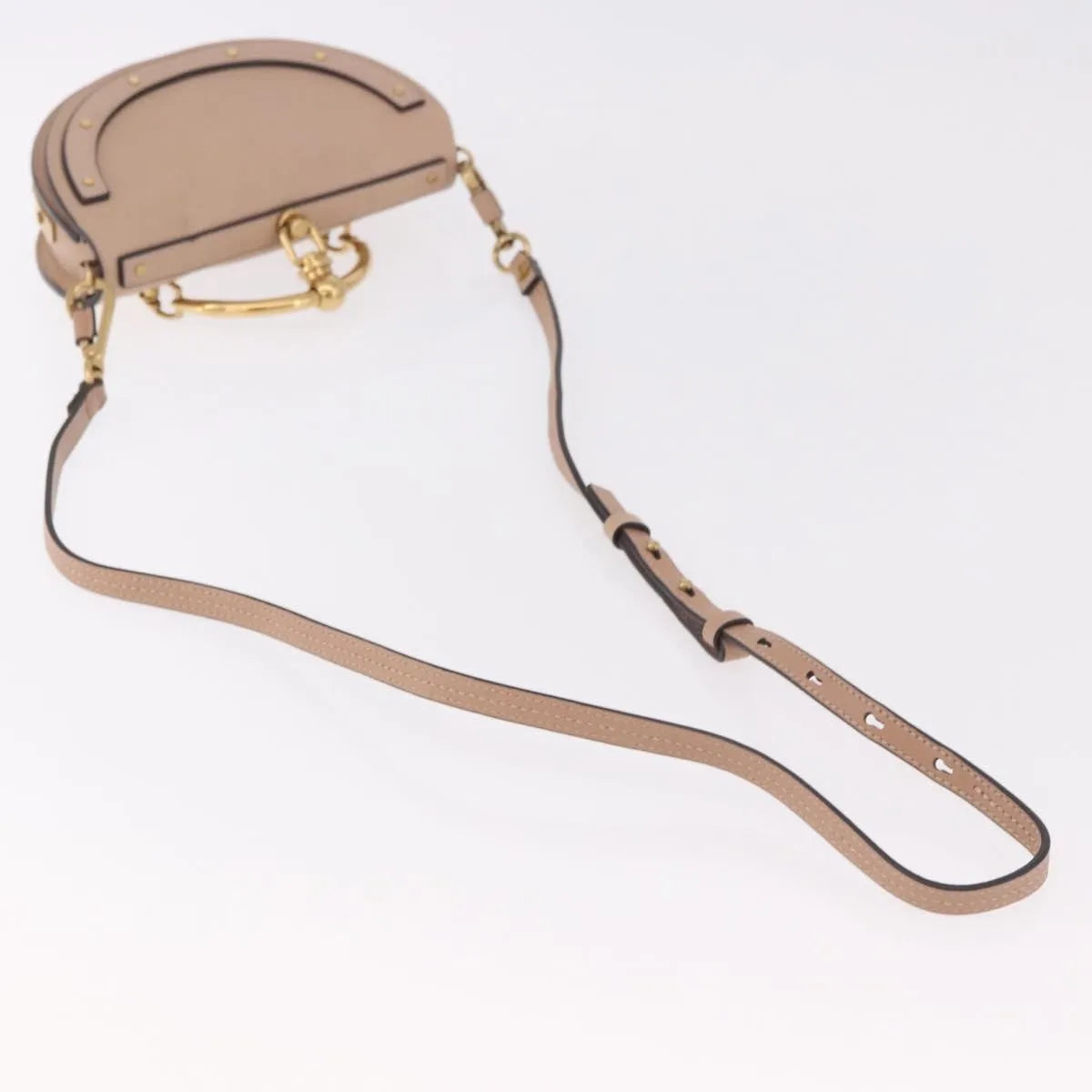 Chloe Nile Minaudière Leather, Pink, Leather, Handbag