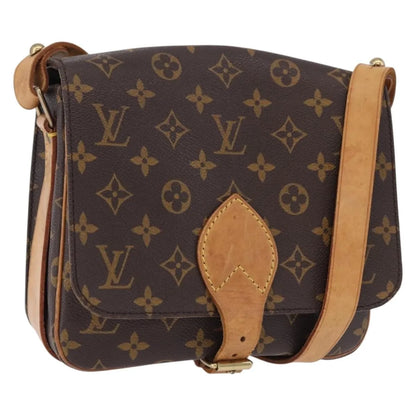 Louis Vuitton Cartouchiere Monogram, Brown, Canvas, Shoulder Bag