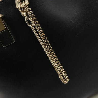 Chloe Bicolor Baylee Satchel Leather, Black, Leather, Handbag