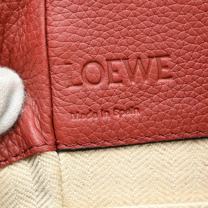 Loewe Hammock Leather, Red, Leather, Handbag