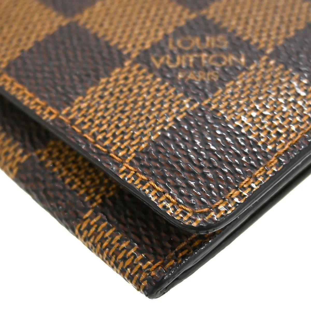 Louis Vuitton Bifold Damier, Brown, Canvas, Wallet