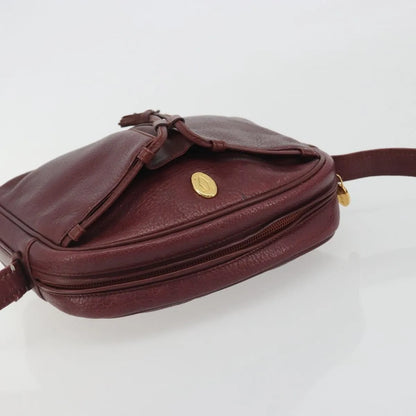 Cartier Tasseled Must de Cartier Leather, Burgundy, Leather, Shoulder Bag